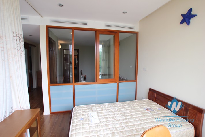 Lake view apartment with nice design for rent in Tay Ho area, Ha Noi